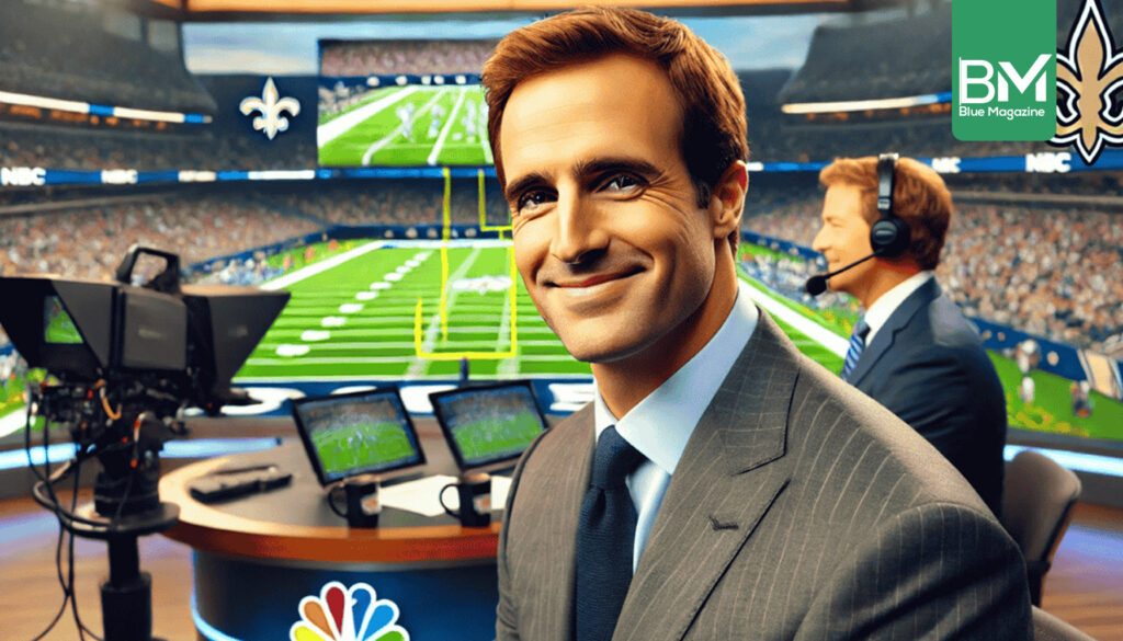 drew brees makes his nbc debut, internet amazed by his new hair